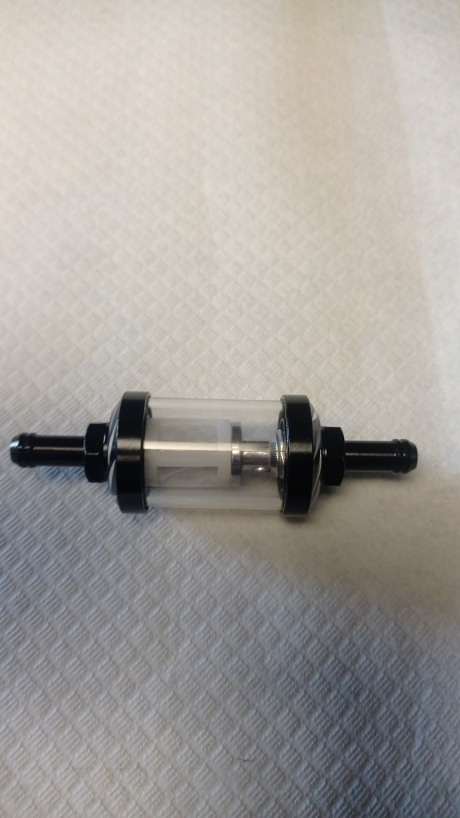 FILTRO BENZINA ALLUMINIO NERO
